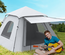 Tente de camping automatique pop up 2-3 pers. gris clair
