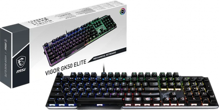 Clavier Gamer mécanique (Kailh White) MSI Vigor GK50 Elite RGB (Noir)