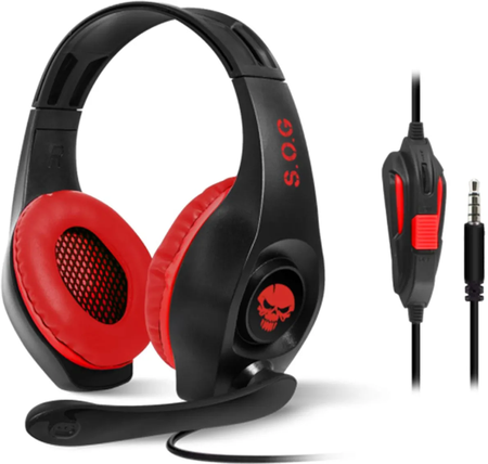 Casque Gamer filaire Spirit of Gamer Pro-NH5 (Noir/Rouge)