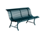 Banc de jardin en métal Louisiane Bleu Acapulco - Fermob