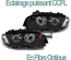 PHARES NOIRS ANNEAUX FEUX ANGEL EYES CCFL BMW SERIE 3 E46 COUPE CABRIOLET 99-03 (05165)
