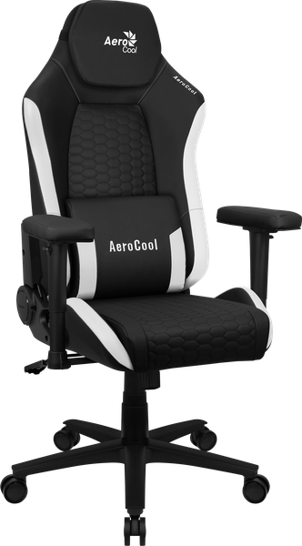 Fauteuil Gamer Aerocool Crown Leatherette (Noir/Blanc) 