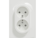 Prise de courant ODACE 2P+T double blanc à griffes spécial rénovation - SCHNEIDER ELECTRIC - S521089