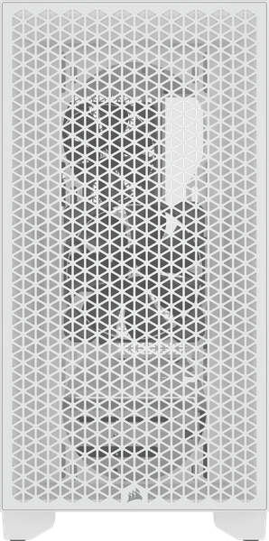 Boitier Moyen Tour ATX Corsair 3000D Airflow avec panneaux vitrés (Blanc)