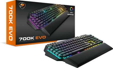 Clavier Gamer mécanique (Cherry MX Red) Cougar 700K Evo RGB (Noir)