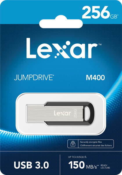 Clé USB 3.0 Lexar JumpDrive M400 - 256Go (Noir)
