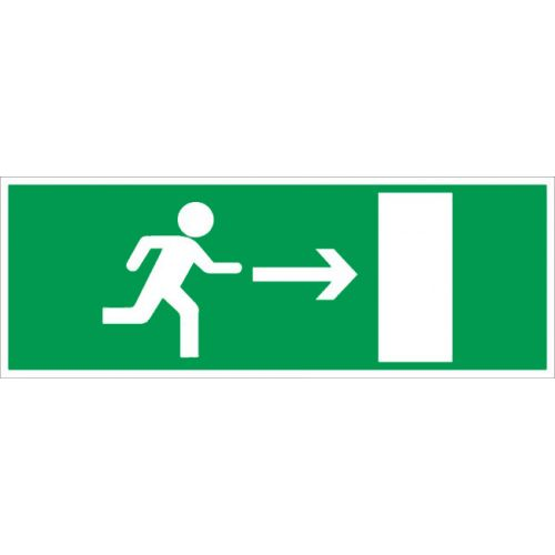 Panneaux d'évacuation rectangulaire 330 x 120mm ''Evacuation droite'' - NOVAP - 4140445