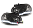 PHARES FEUX AVANTS DE JOUR LED DIURNES DRL DEVIL EYES NOIRS VOLKSWAGEN VW GOLF 4 (03394)
