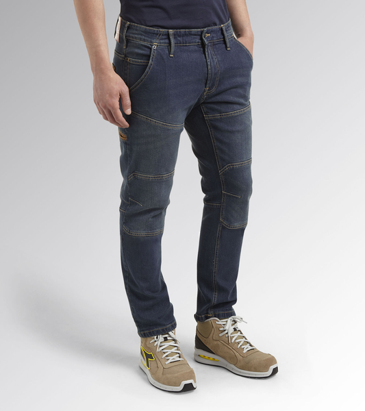 Pantalon de travail en jean STONE PLUS DIRTY WASHING bleu T48 (US38) - DIADORA SPA - 702.170752
